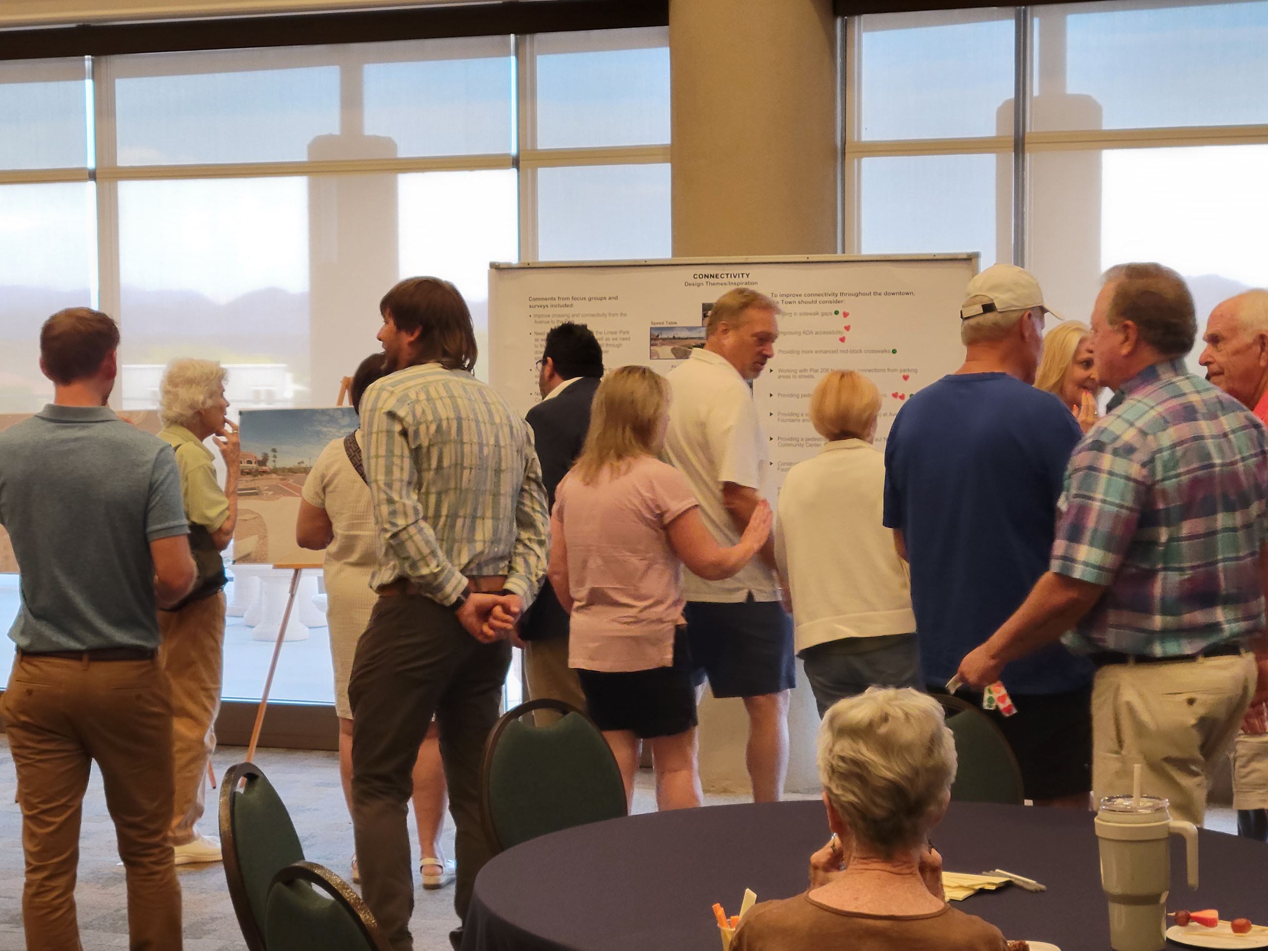 Residents attending the Open House for the Downtown Strategy