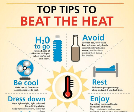 beat the heat graphic - NEWS FLASH
