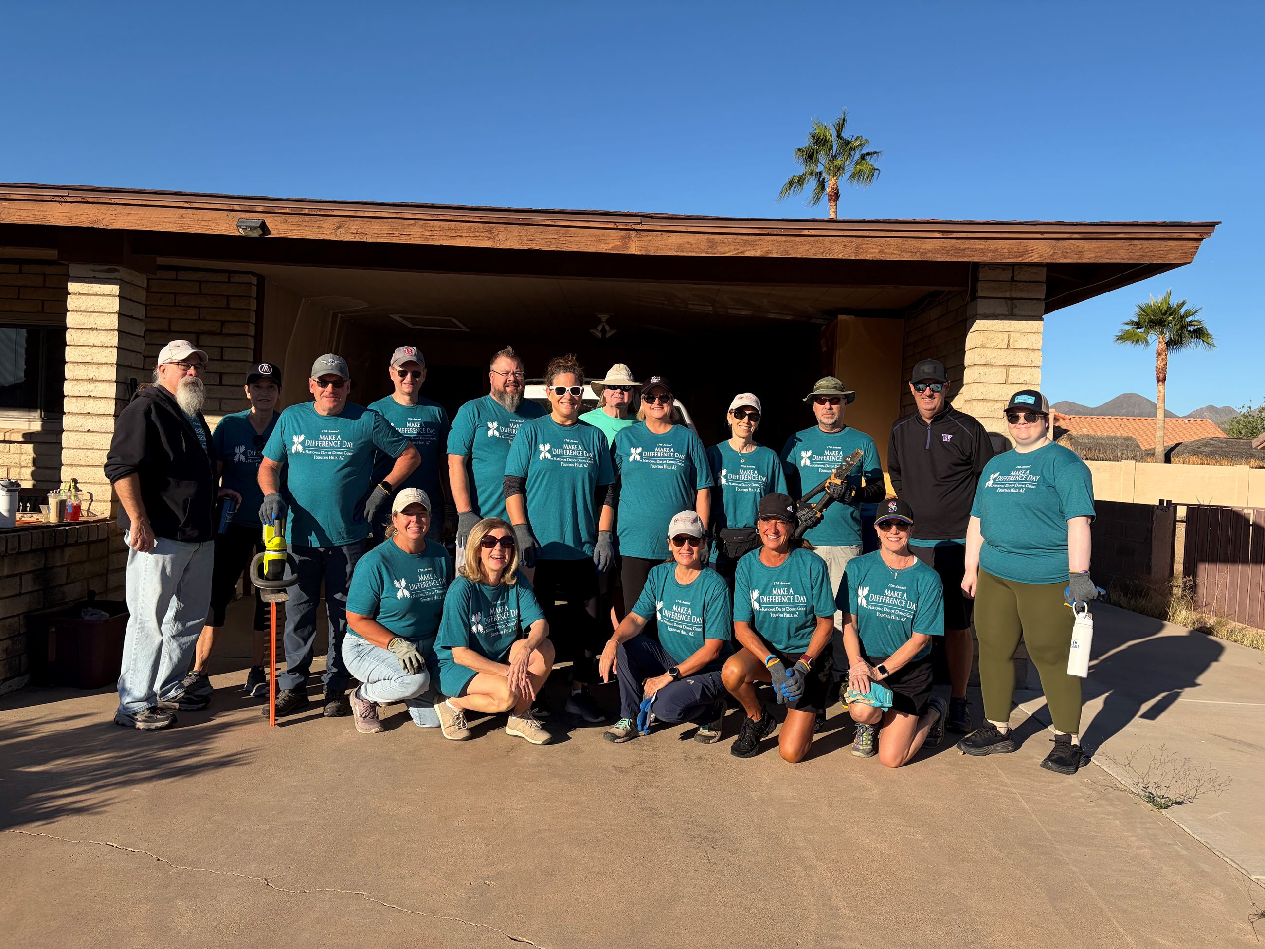 Group of volunteers for Make a Difference Day