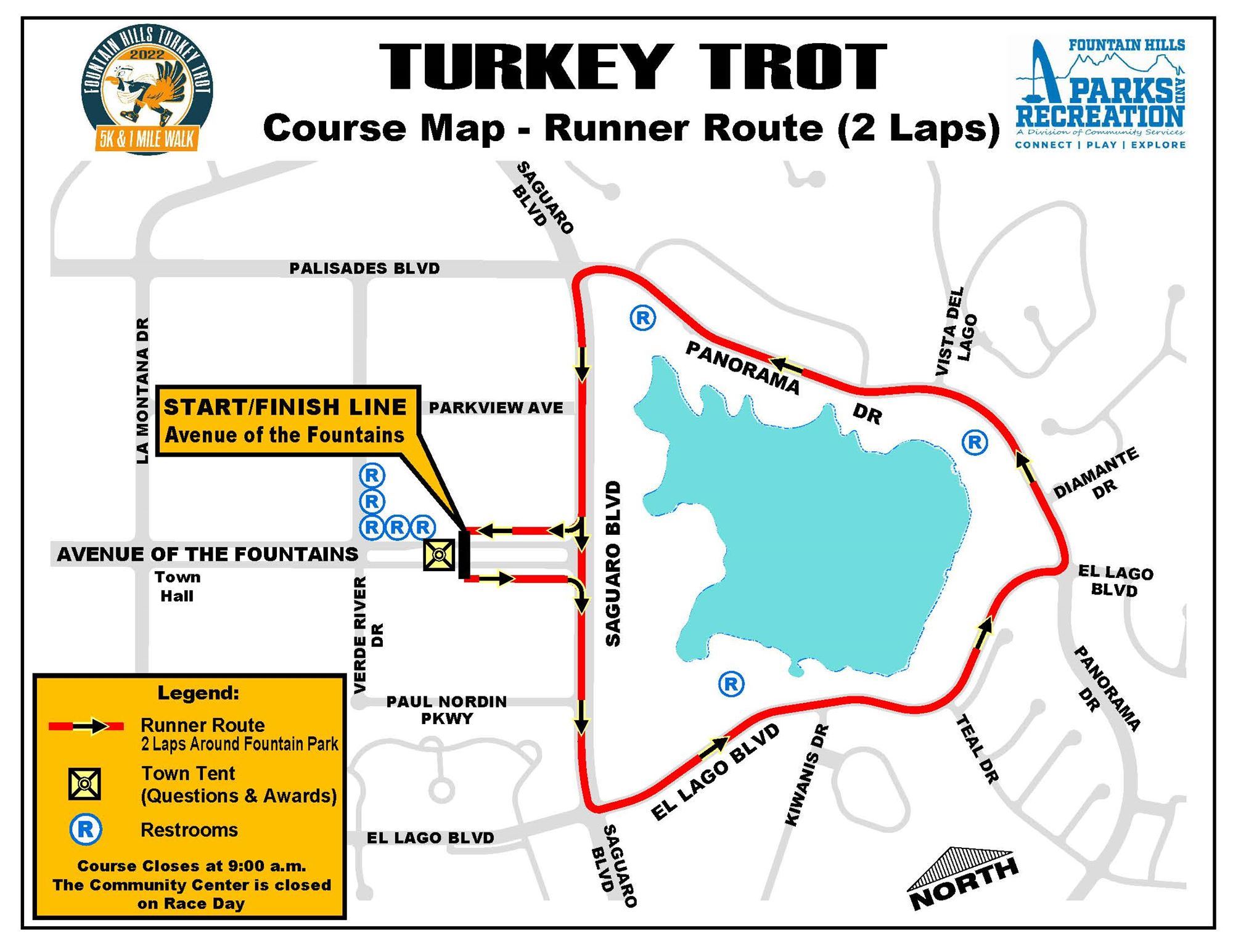 2022TurkeyTrotCourseMapRunnerRoute2Laps